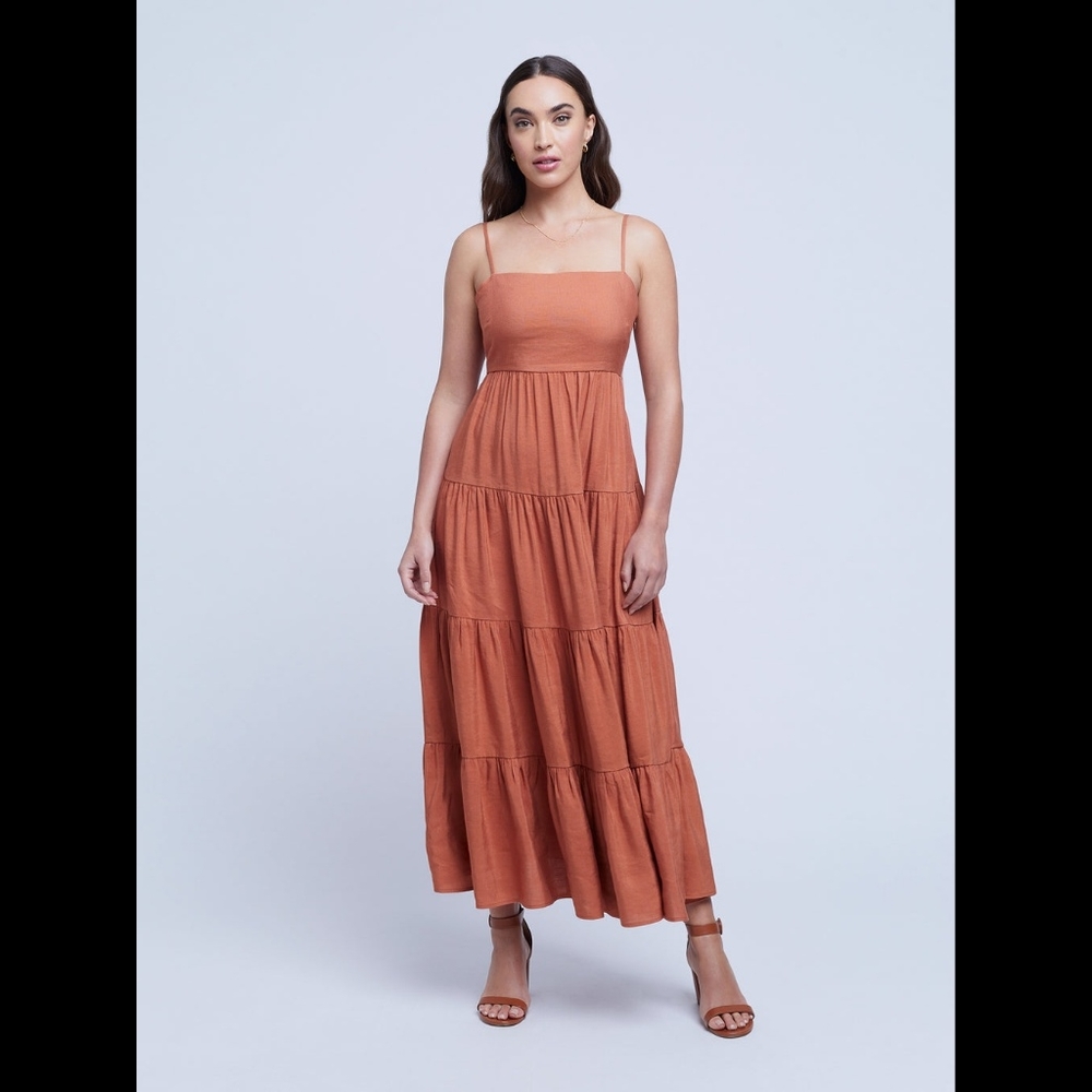 L'AGENCE Veda Linen Dress